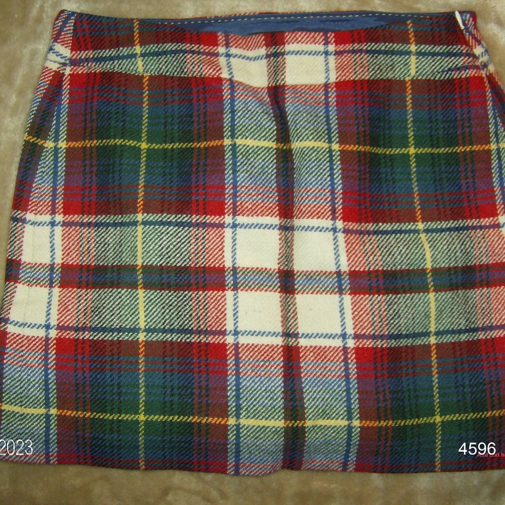 Wool Skirt Plaid